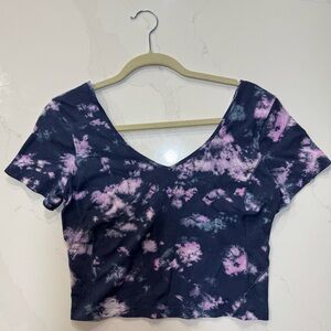 Lululemon Align T shirt - circulate tie dye mineral blue multi - 10